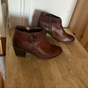 Frye Booties Cognac Color